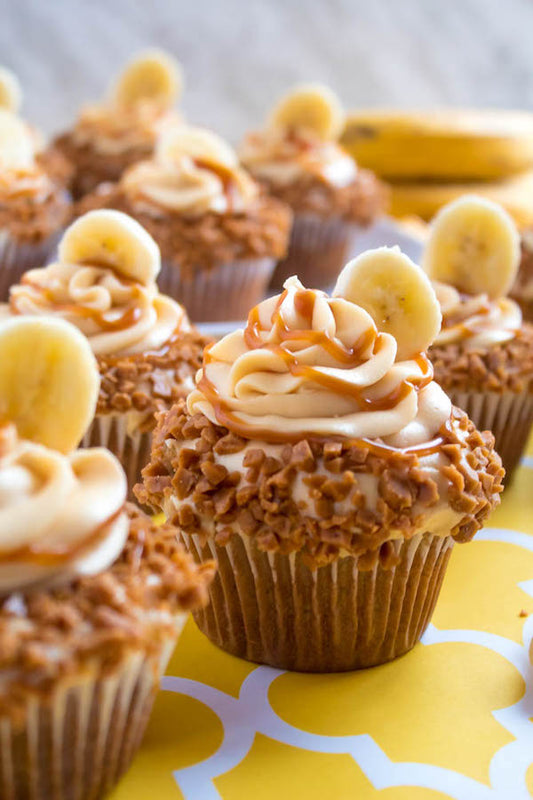 Banana Caramel Cuppy Cake